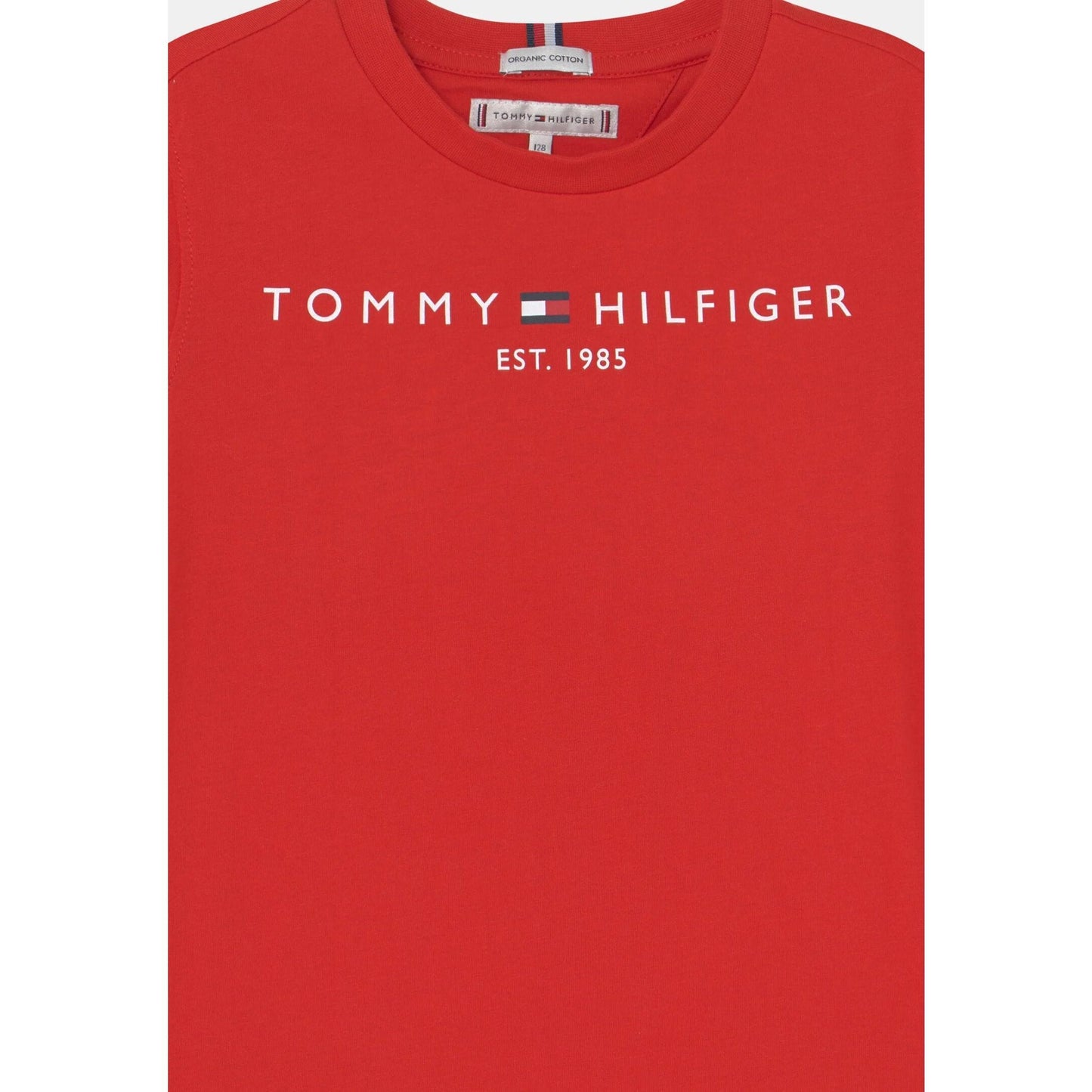 Tommy Hilfiger Tshirt Rosso Ragazzo In Jersey Maniche Corte | Quotidiano PE26