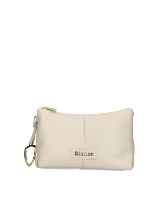 Blauer pochette crema donna logo in metallo