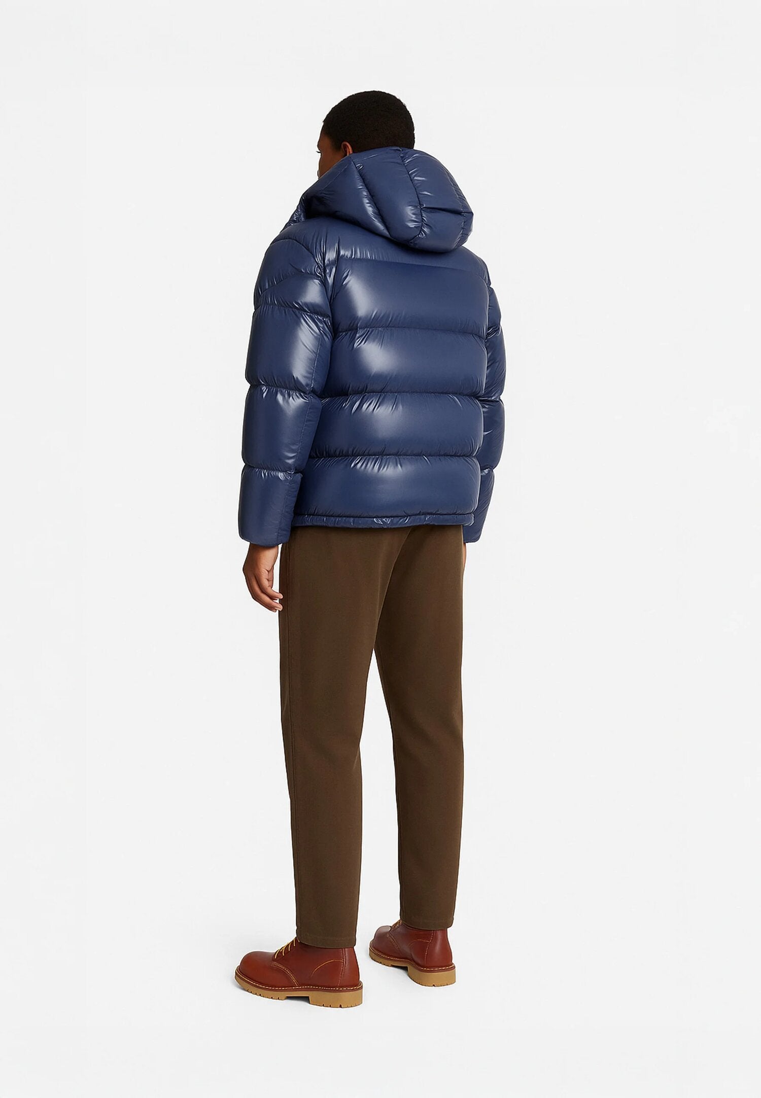Ciesse Piumini Giubbotto Blu Uomo In Nylon Con Cappuccio Invernale AI25