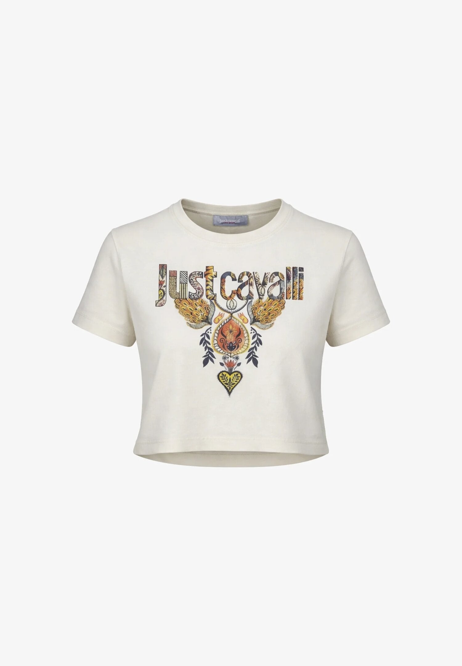 Just Cavalli Tshirt Panna Corta Stampa Jc Cavalli Bambina JGP26114TS_