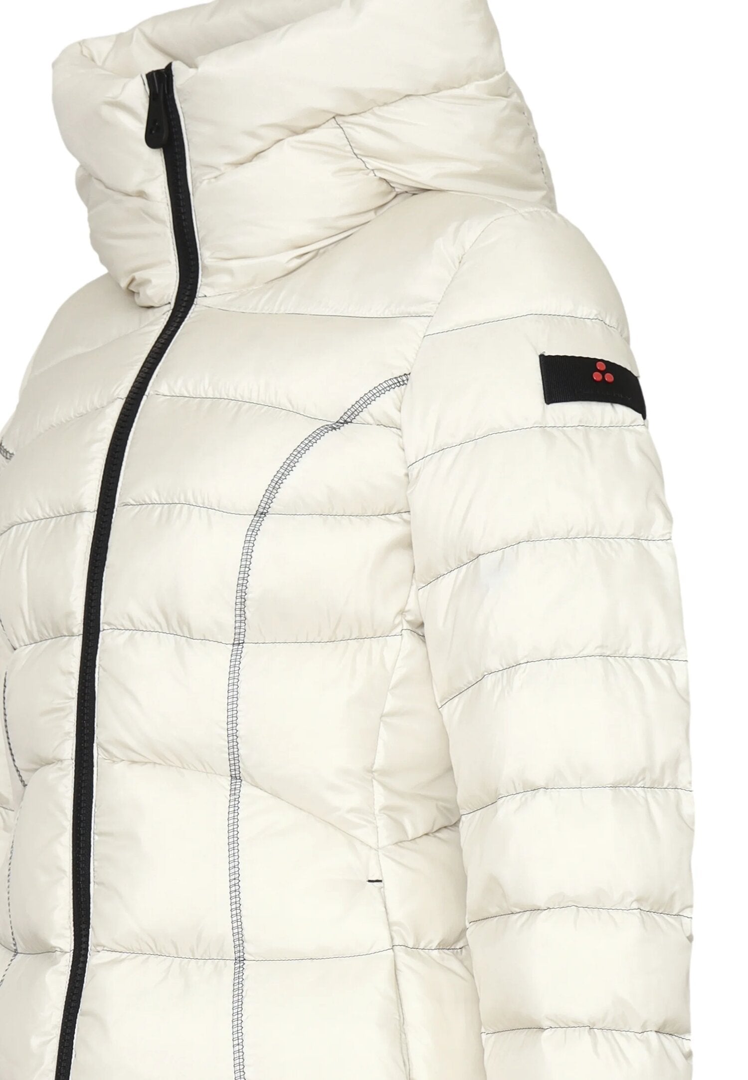 Peuterey Giubbotto Panna Bambina In Nylon Con Cappuccio Invernale AI25