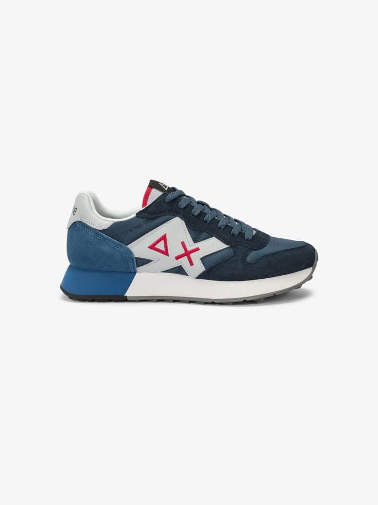 Sun68 scarpe blu navy uomo logo sul lato