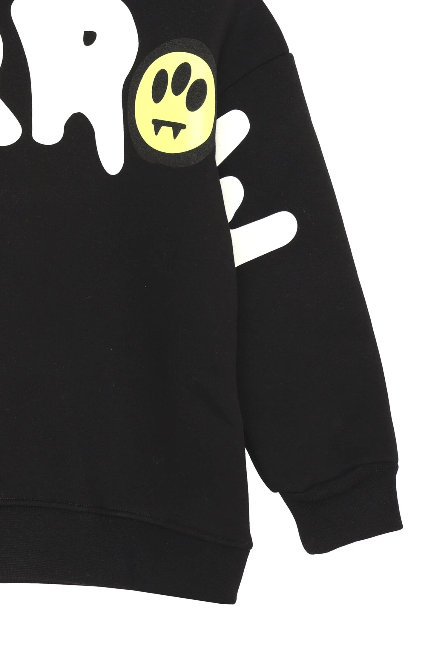 Barrow Felpa Nero Bambino In Cotone Con Cappuccio | Invernale AI 25 | CammarataMode