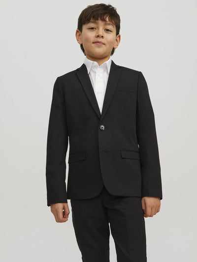 Jack & Jones jack jones junior giacca elegante bambino e ragazzo nera slim fit  12203557.NE_