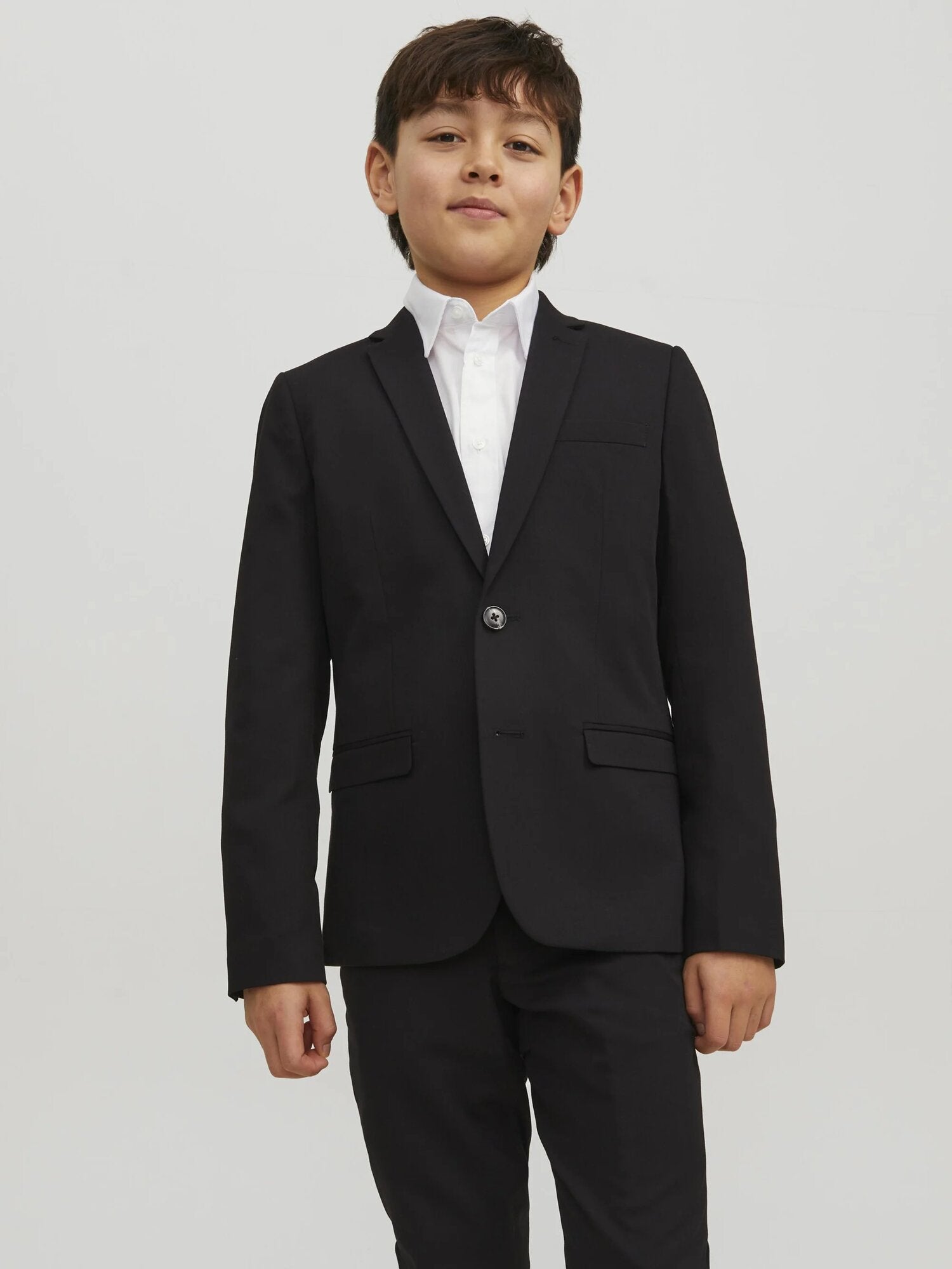 Jack & Jones Junior giacca elegante bambino e ragazzo nera slim fit
