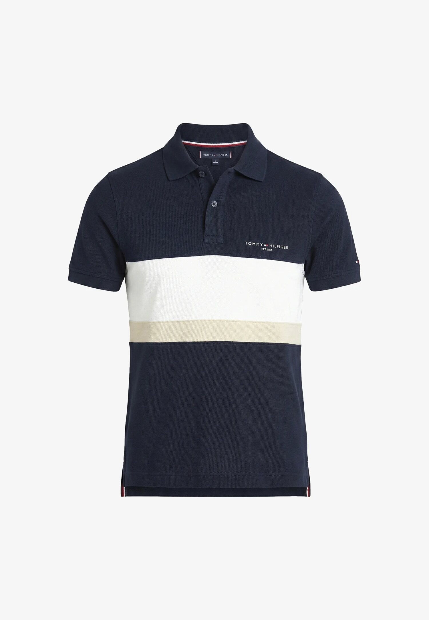 Tommy Hilfiger Polo Beige Piquet Ragazzo KB0KB10383C1G_
