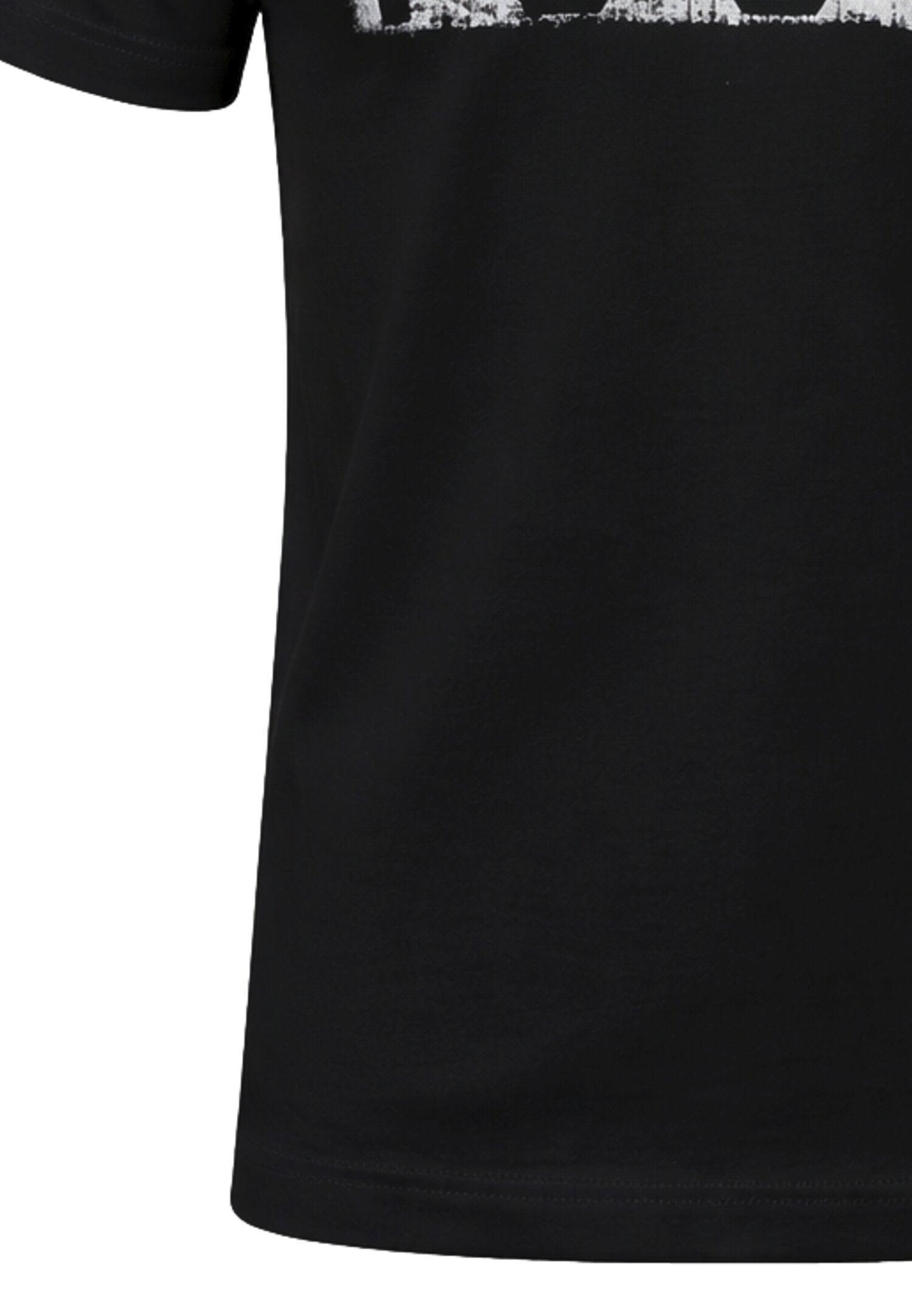 Icon Tshirt Nera Con Logo Strappato Bambino IBKS001111_