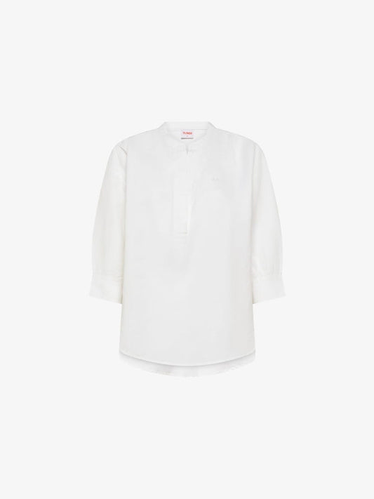 Sun68 camicia bianca donna mini logo sul petto