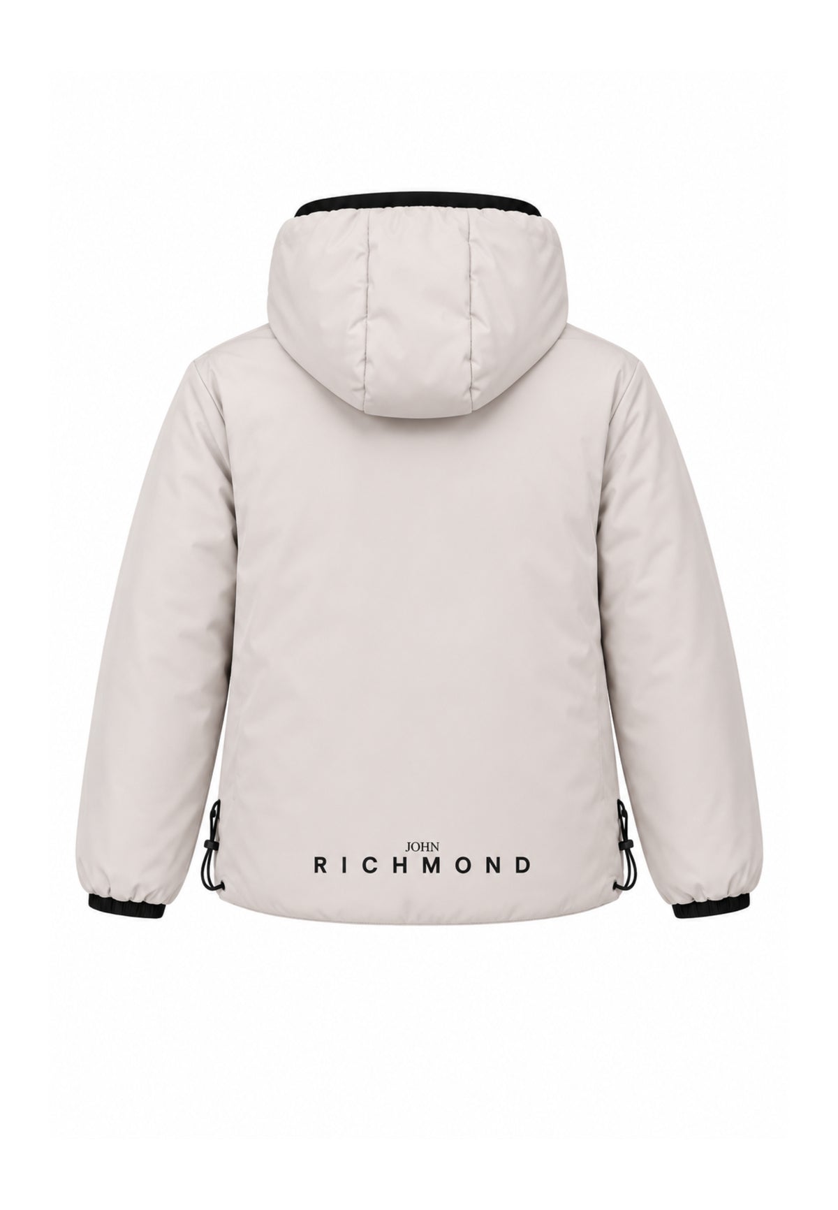 John Richmond GIUBBOTTO NERO REVERSIBILE CON CAPPUCCIO Bambini e ragazzi RBA26036GB.NE_