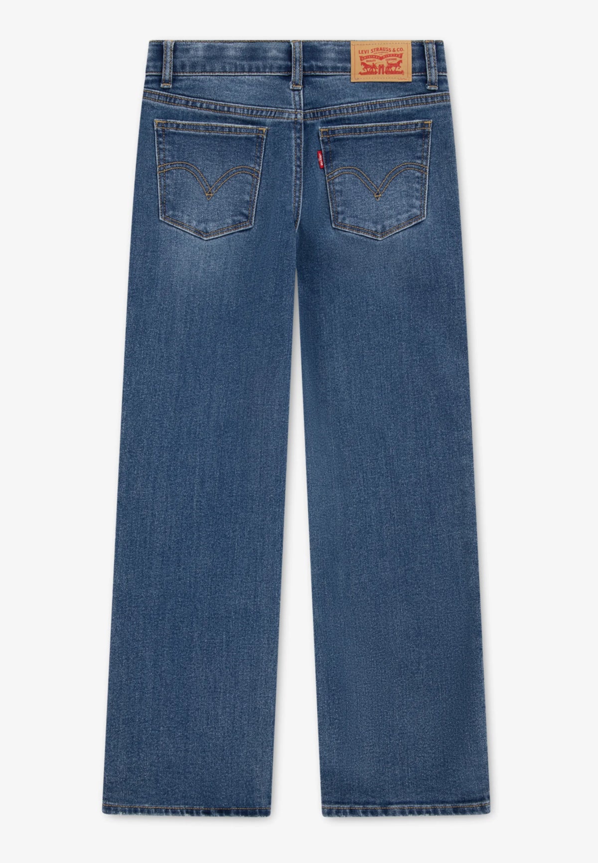 Levi's JEANS BLU DENIM WIDE LEG A CINQUE TASCHE Bambini e ragazzi 4eg381-mfm.denim_