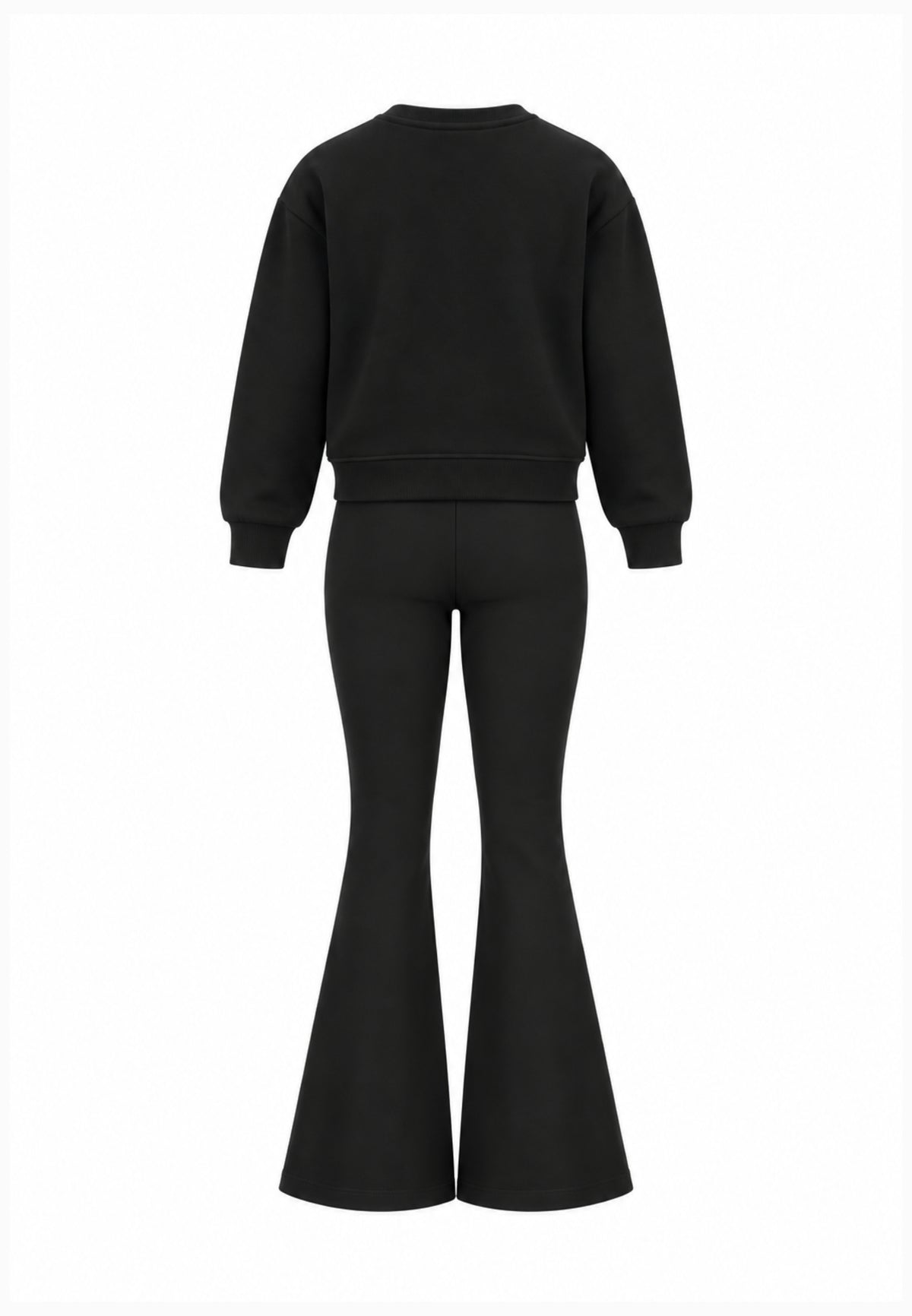 John Richmond completo nero con felpa con strass e leggings Bambine e ragazze rga26079fe.ne_