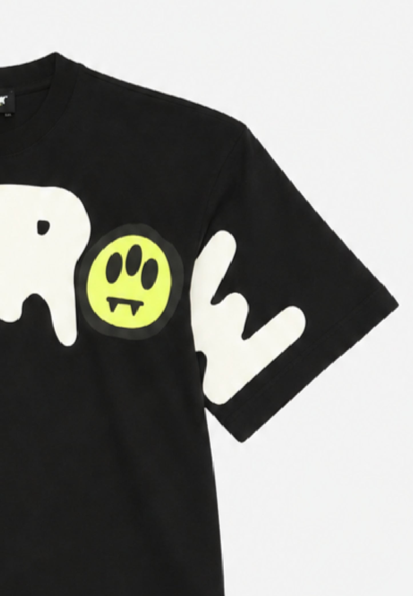 BARROW T SHIRT NERA A MEZZE MANICHE CON LOGO GRANDE CENTRALE Bambini e ragazzi F5BKJUTH242.NE_