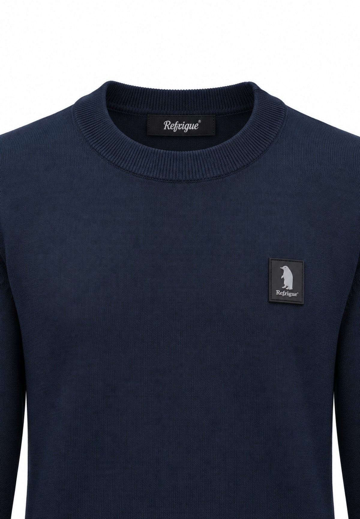 Refrigue MAGLIONE BLU GIROCOLLO CON MINI LOGO Bambini e ragazzi 2831W00079.BLU_