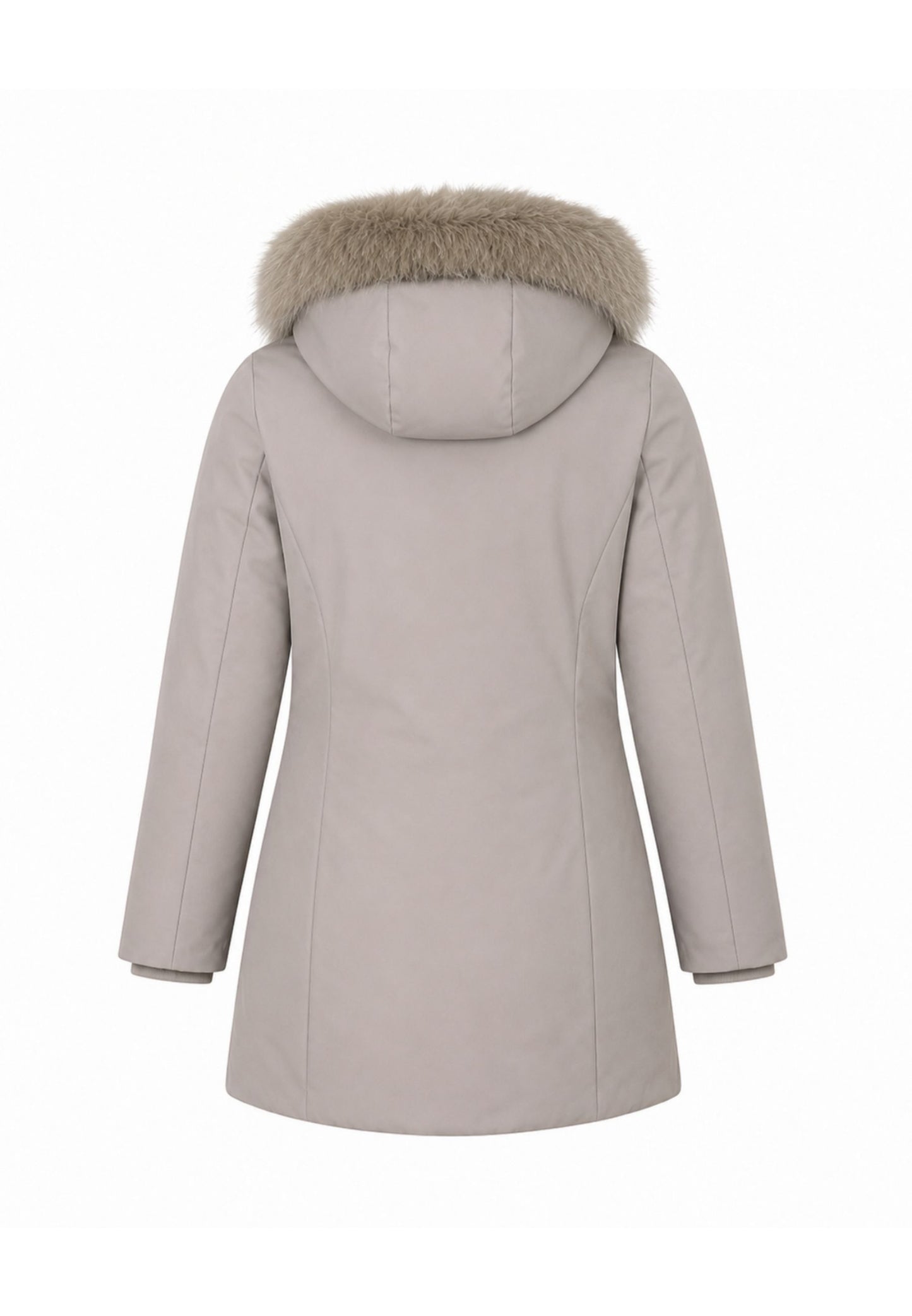 Bomboogie GIUBBOTTO BEIGE CON CAPPUCCIO E PELLICCIA VERA Bambine e ragazze CG 583V T ACR 6.BEIGE_