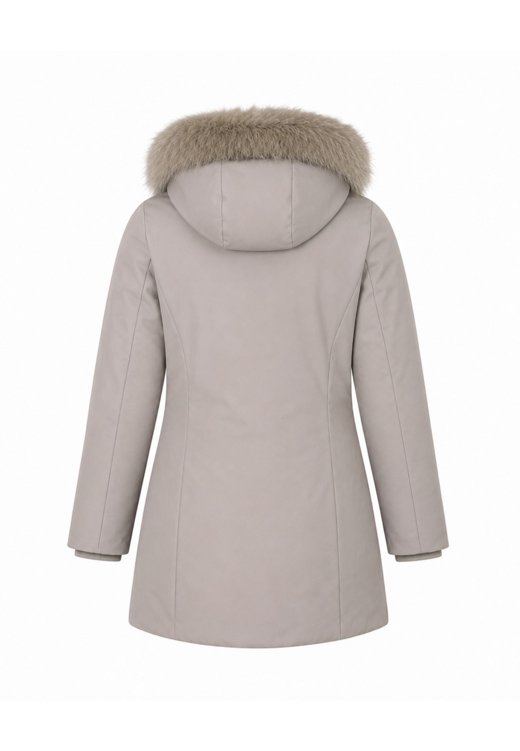 Bomboogie GIUBBOTTO BEIGE CON CAPPUCCIO E PELLICCIA VERA Bambine e ragazze CG 583V T ACR 6.BEIGE_