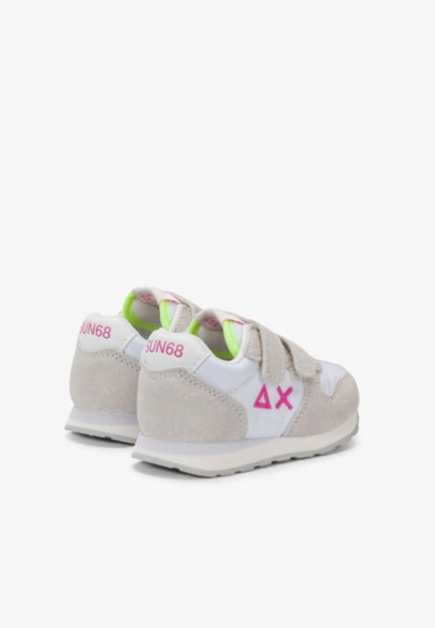 Sun68 Kids Scarpe Bianche Con Logo Fuxia e Strappi Neonata Z36401F_