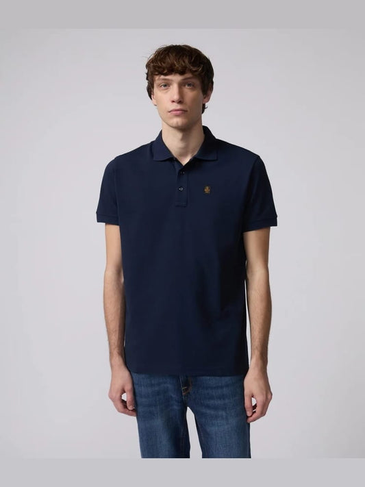 Refrigiwear polo blu navy uomo mini logo