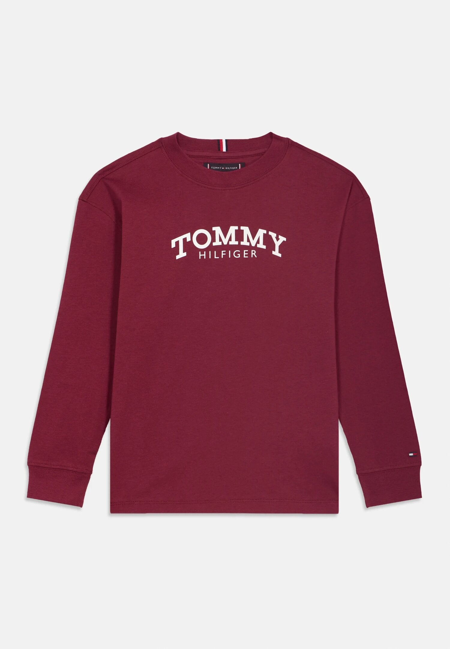 Tommy Hilfiger Tshirt Ragazzo Vinaccio Maniche Lunghe Scuola PE26