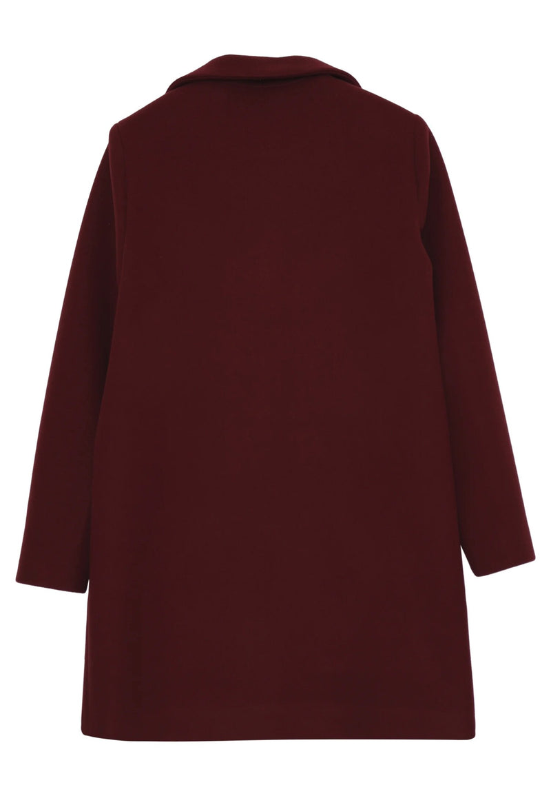 Kocca cappotto corto bordeaux bambina e ragazza elegante invernale - BORDÒ | CammarataMode