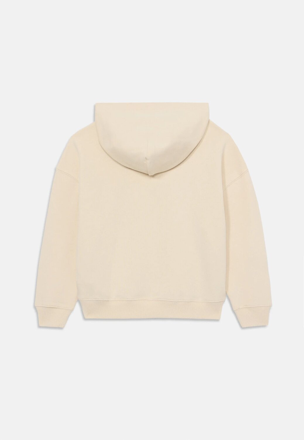 Calvin Klein Felpa Panna Bambino In Cotone Con Cappuccio Sportivo AI25