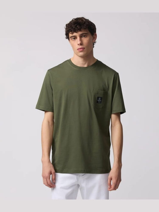 Refrigiwear tshirt verde scuro uomo mini logo