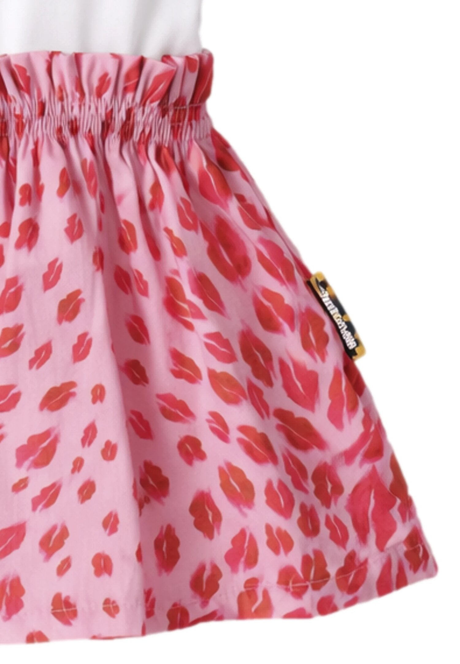 Just Cavalli Vestito Bianco e Rosa Fantasia Cavalli Neonata JIP26013VE_