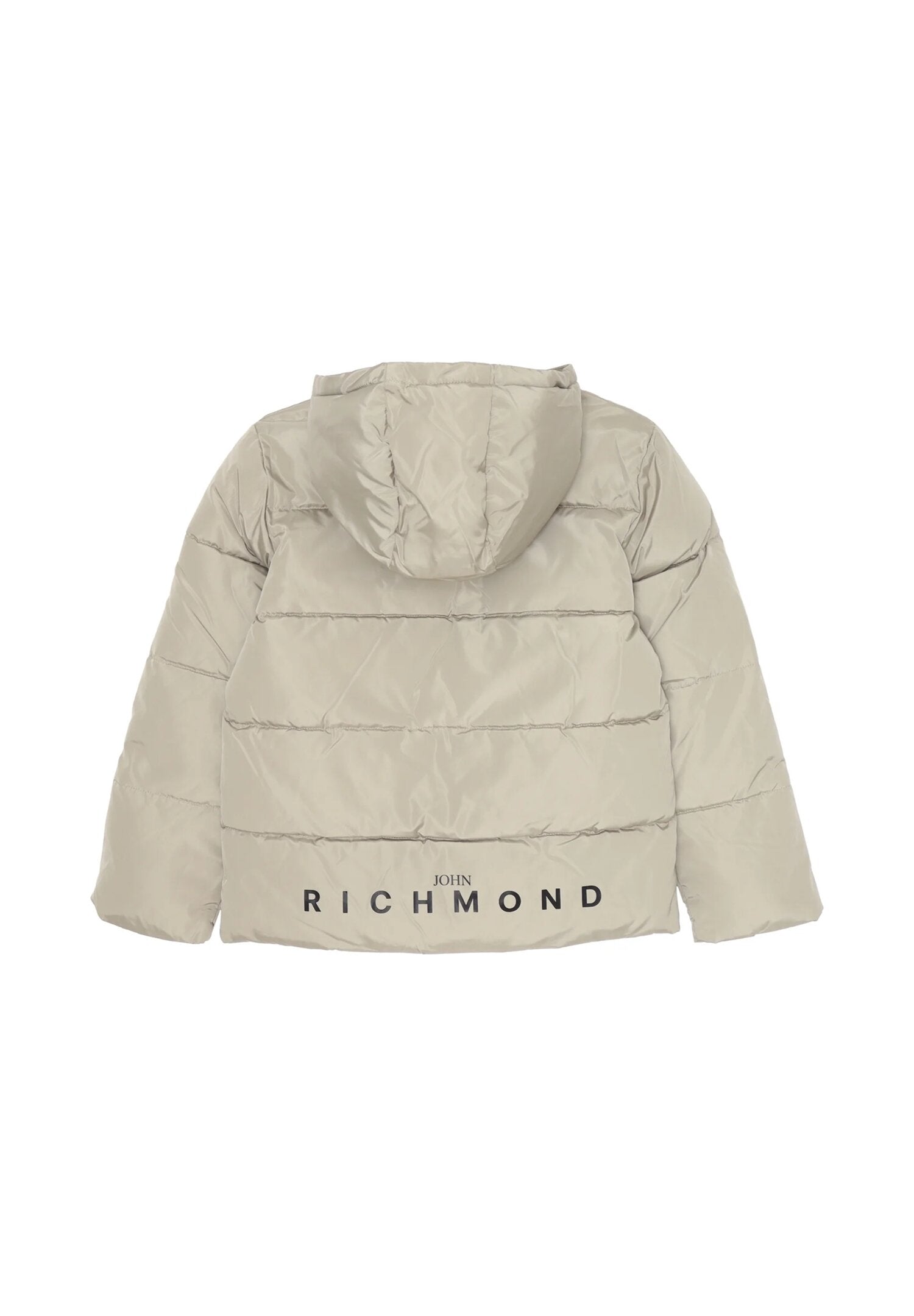 John Richmond Giubbotto Bomber Beige Bambino In Poliestere Con Cappuccio AI25