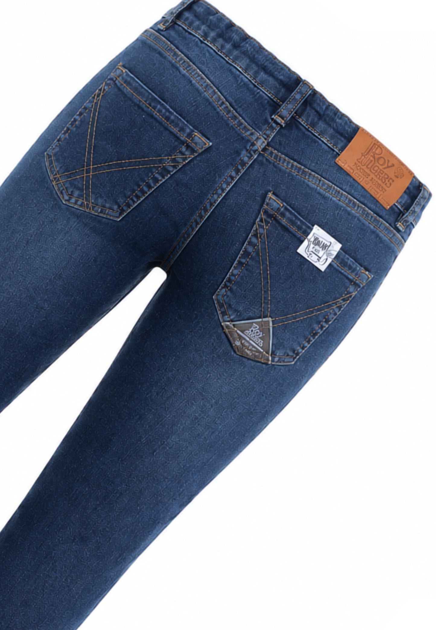 Roy Roger's jeans denim scuro regular fit cinque tasche Bambini e ragazzi rh143/00.desc_