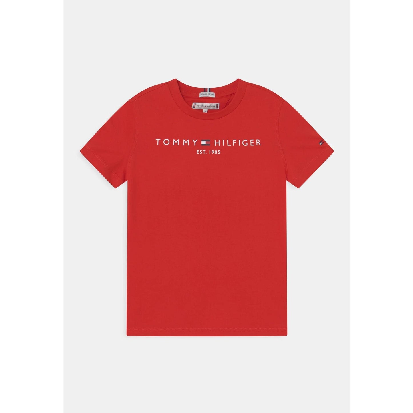 Tommy Hilfiger Tshirt Rosso Ragazzo In Jersey Maniche Corte | Quotidiano PE26