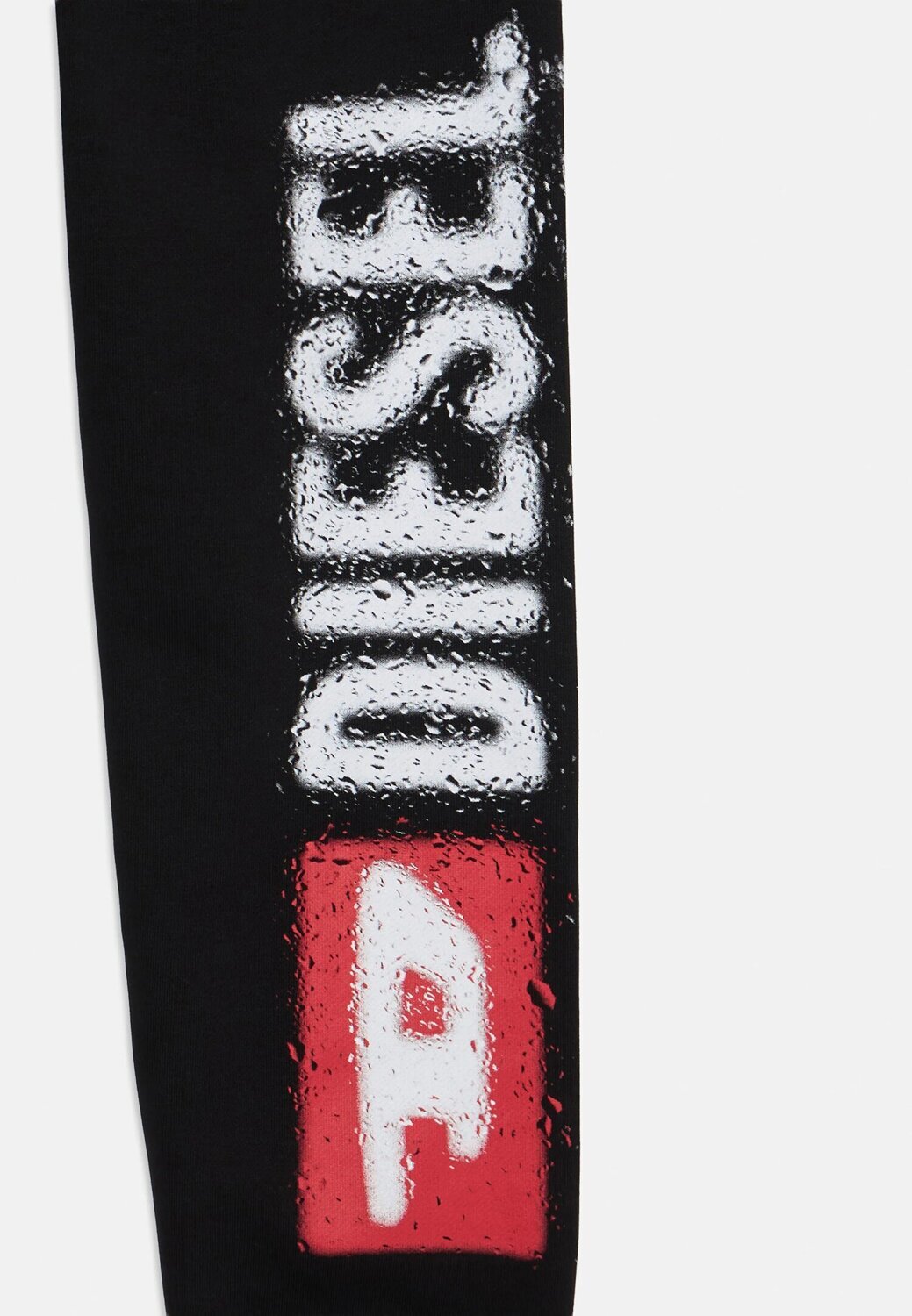 Diesel pantaloni sportivi bambino ragazzo neri cotone logo laterale | CammarataMode
