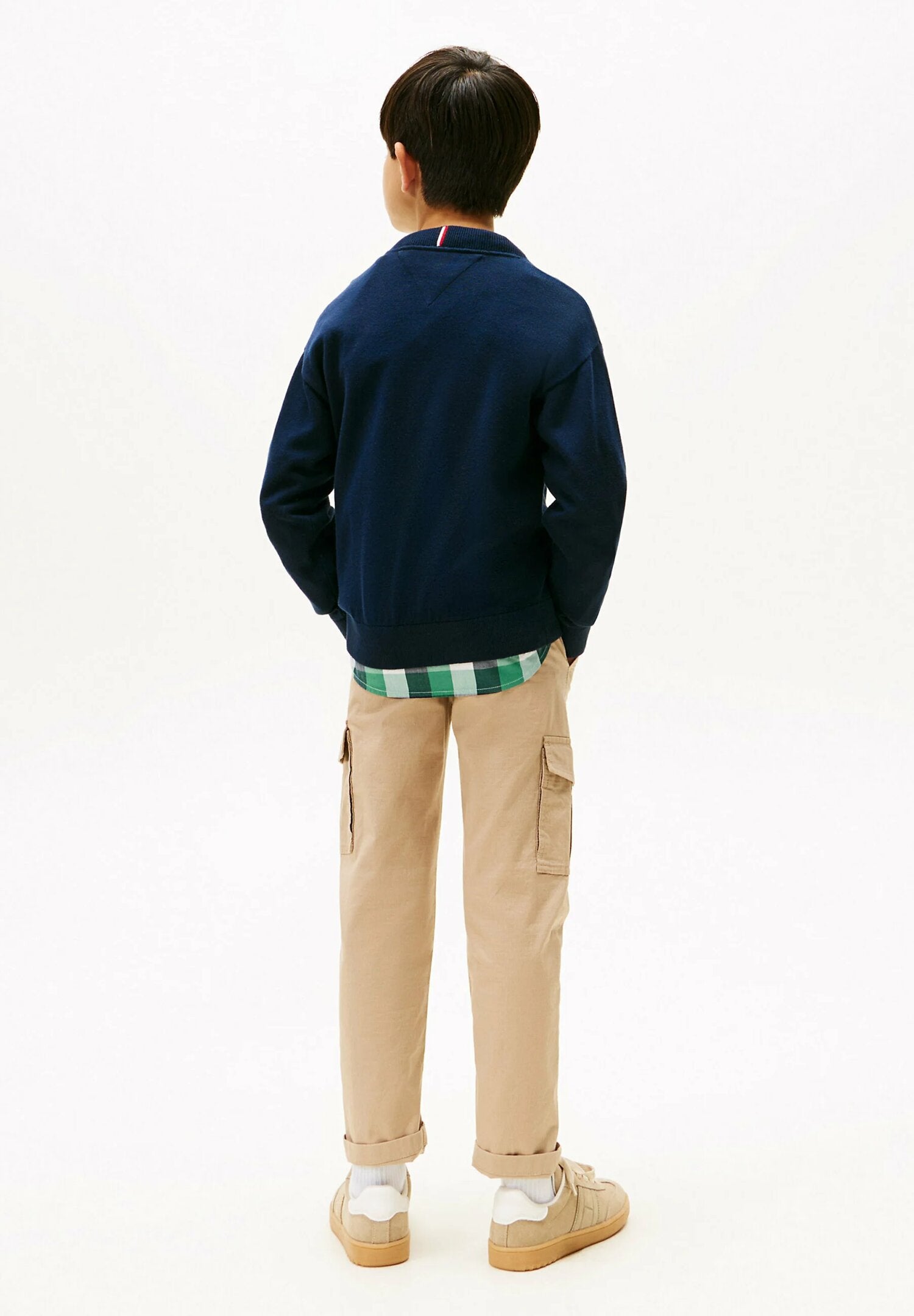 Tommy Hilfiger Felpa Neonato Varsity TH Signature - Blu Navy