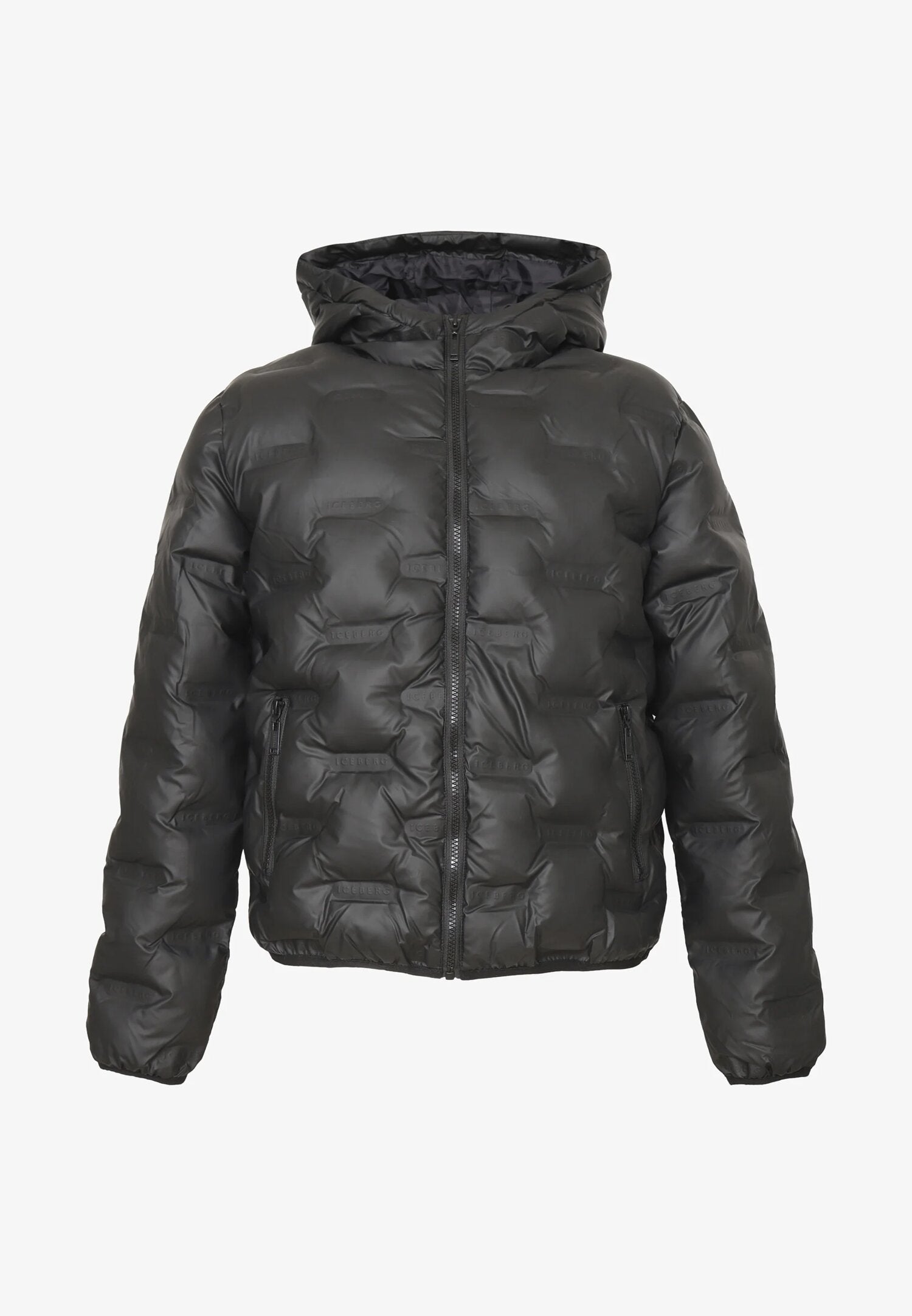 Iceberg Giubbotto Nero Bambino In Nylon Con Cappuccio | Uso Sportivo AI25 | CammarataMode