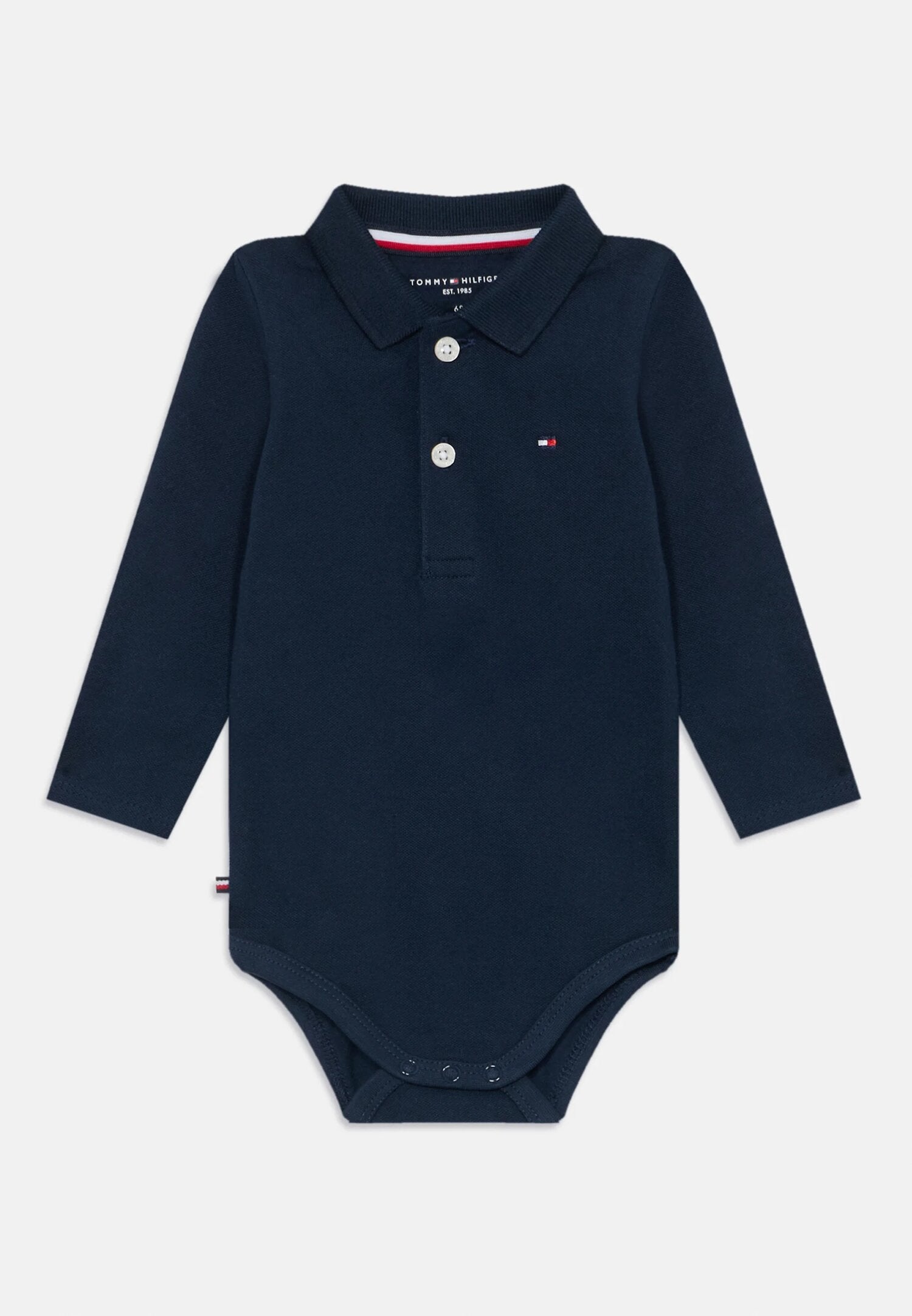 Tommy Hilfiger Polo Body Blu Neonato In Cotone Piquè Quotidiano PE26