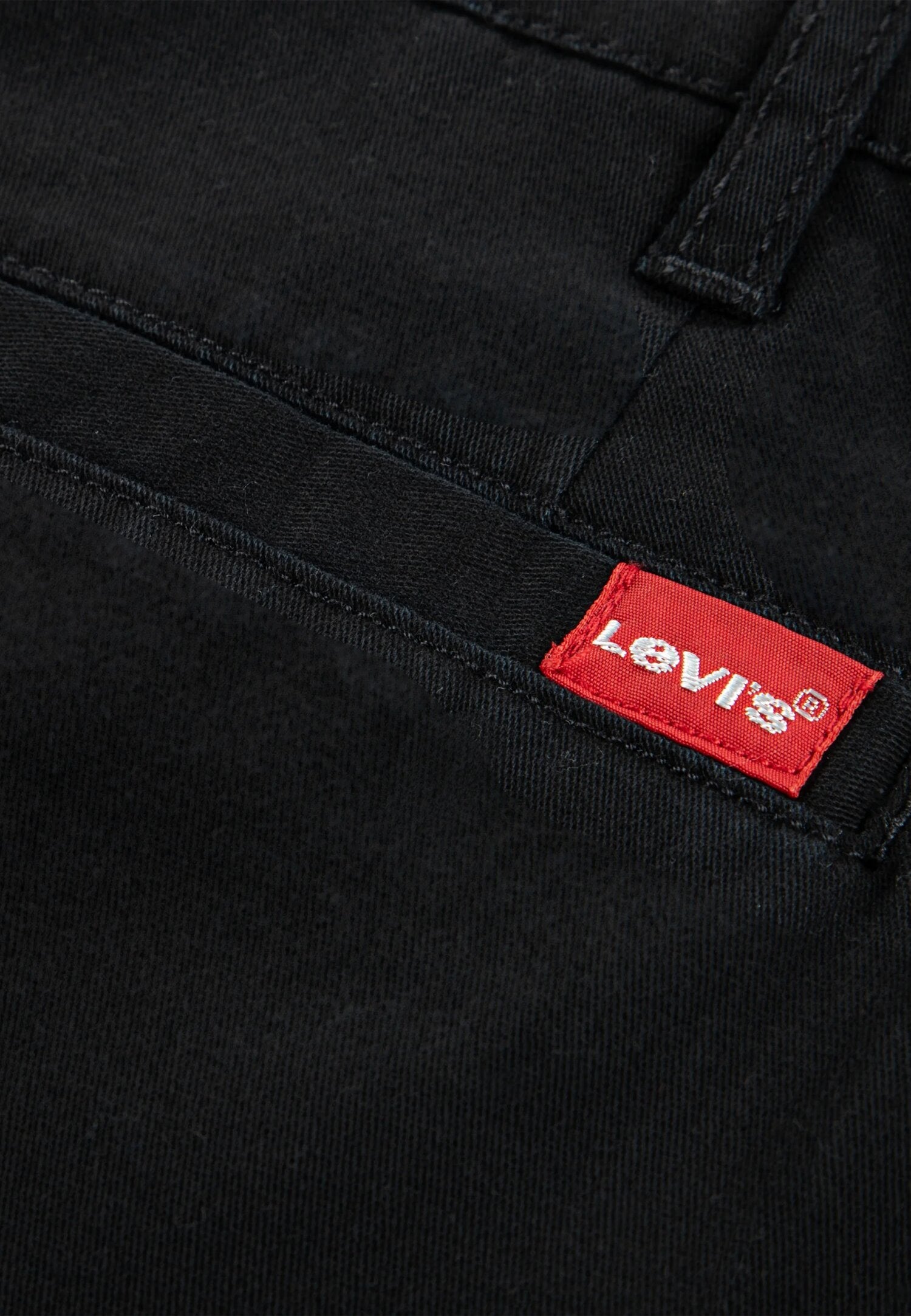 Levi's Pantalone Cargo Nero Bambino In Cotone Vita Regolabile Sportivo AI25