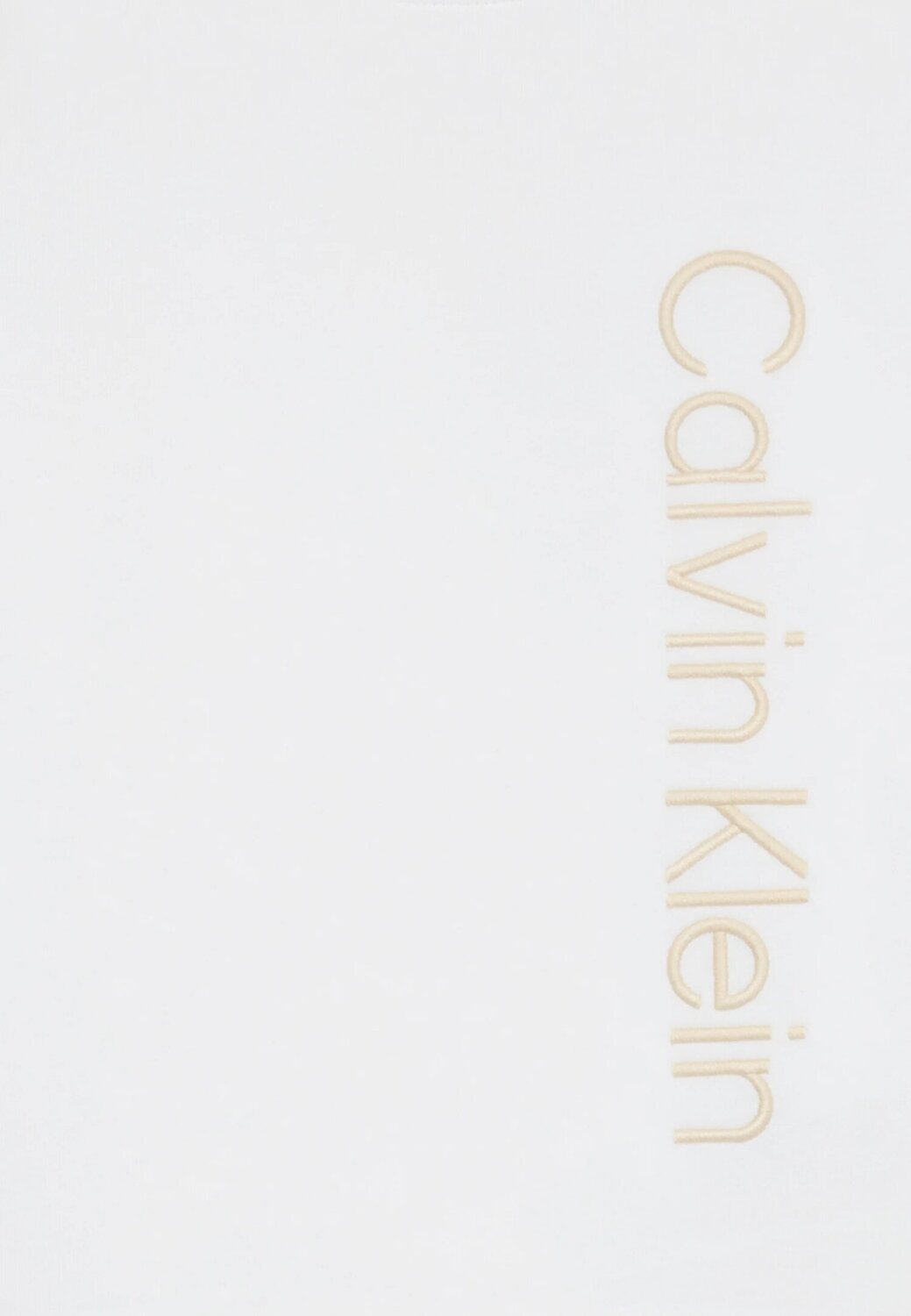 Calvin Klein Felpa Bambino – Bianca Cotone 100% con Logo Laterale