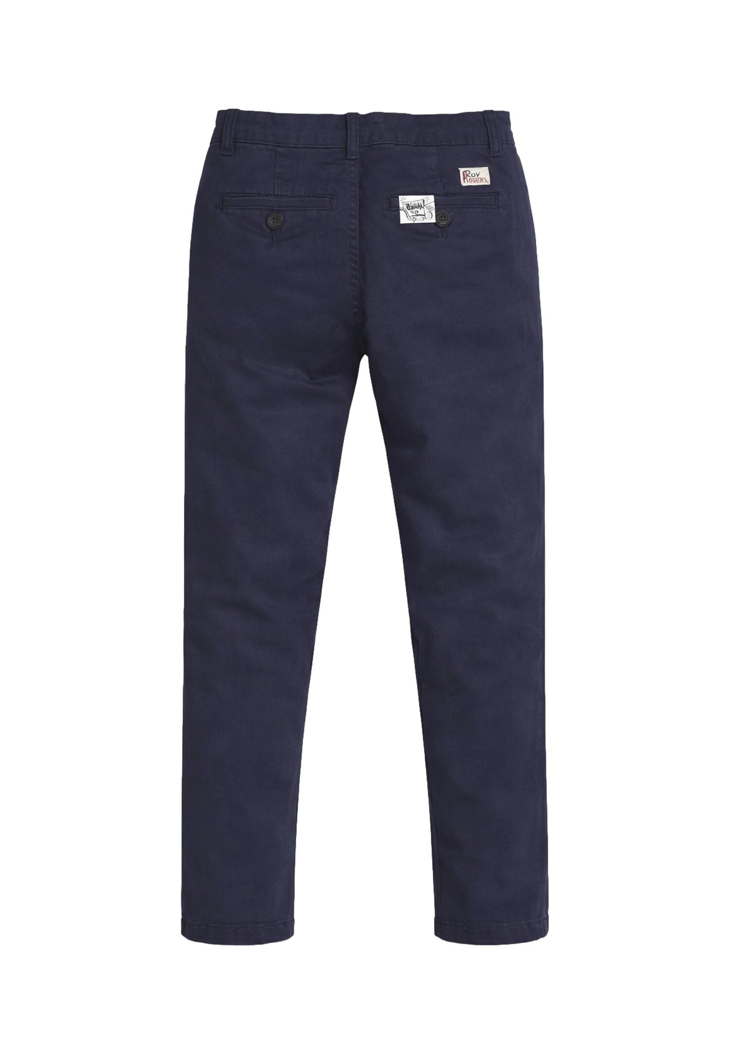 Roy Roger's Pantalone Blu Modello Chino Logo Roy Bambino RG132_