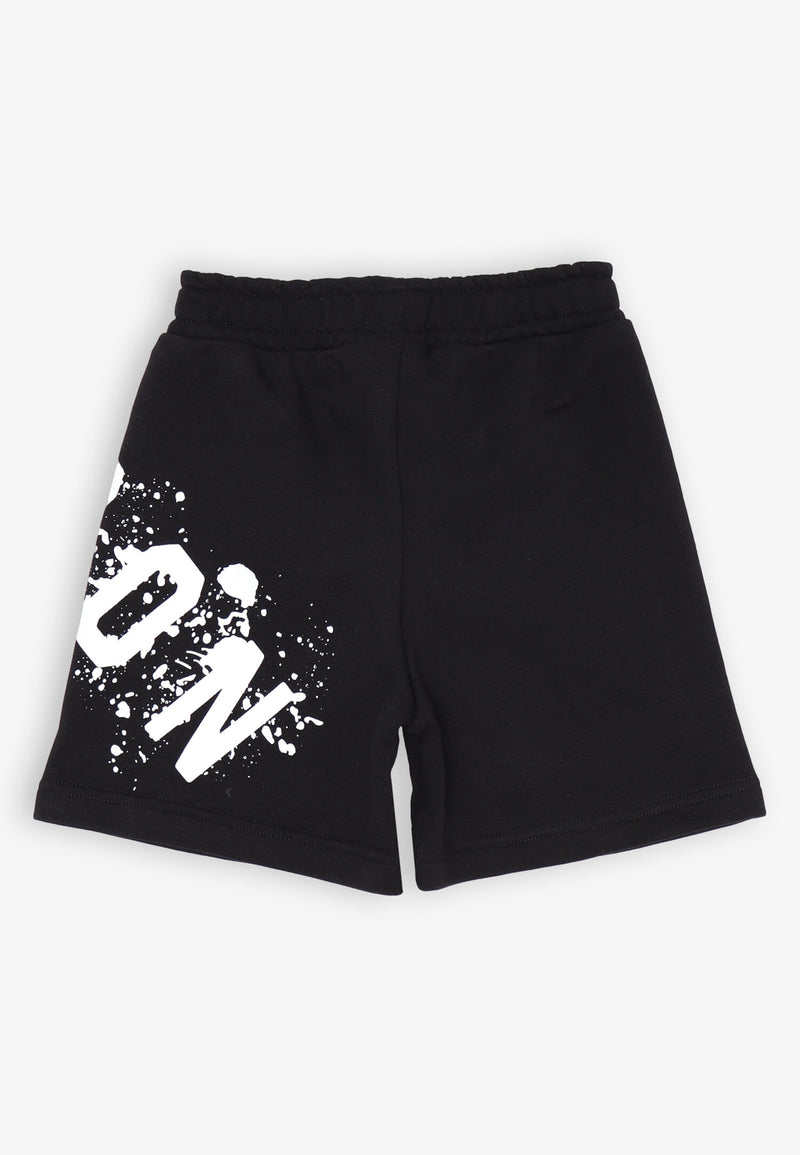 ICON Black and White T-Shirt and Bermuda Shorts Set - Baby and Newborn - BLACK | CammarataMode