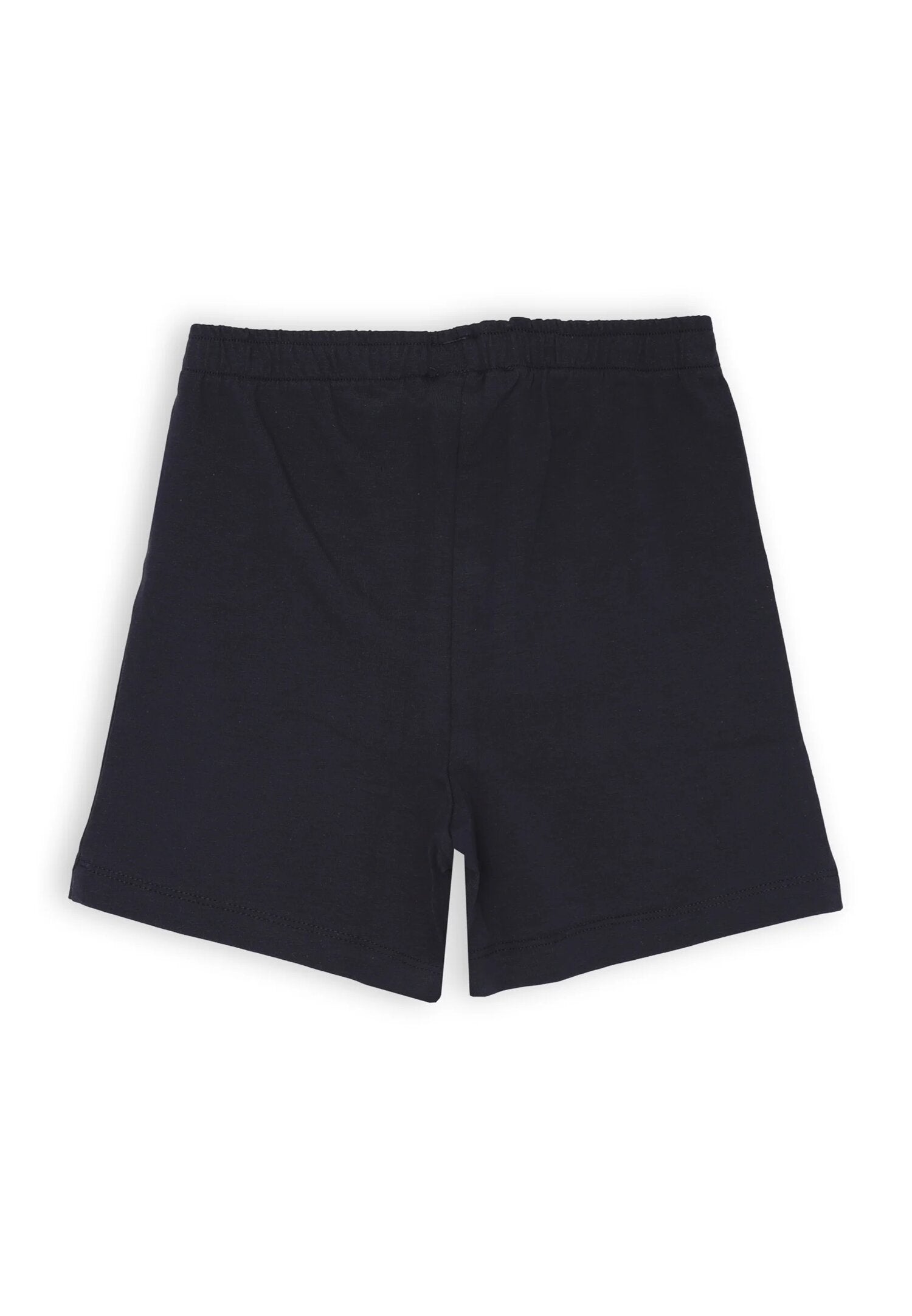 Bikkembergs summer set children graphic print t-shirt and blue cotton shorts | CammarataMode