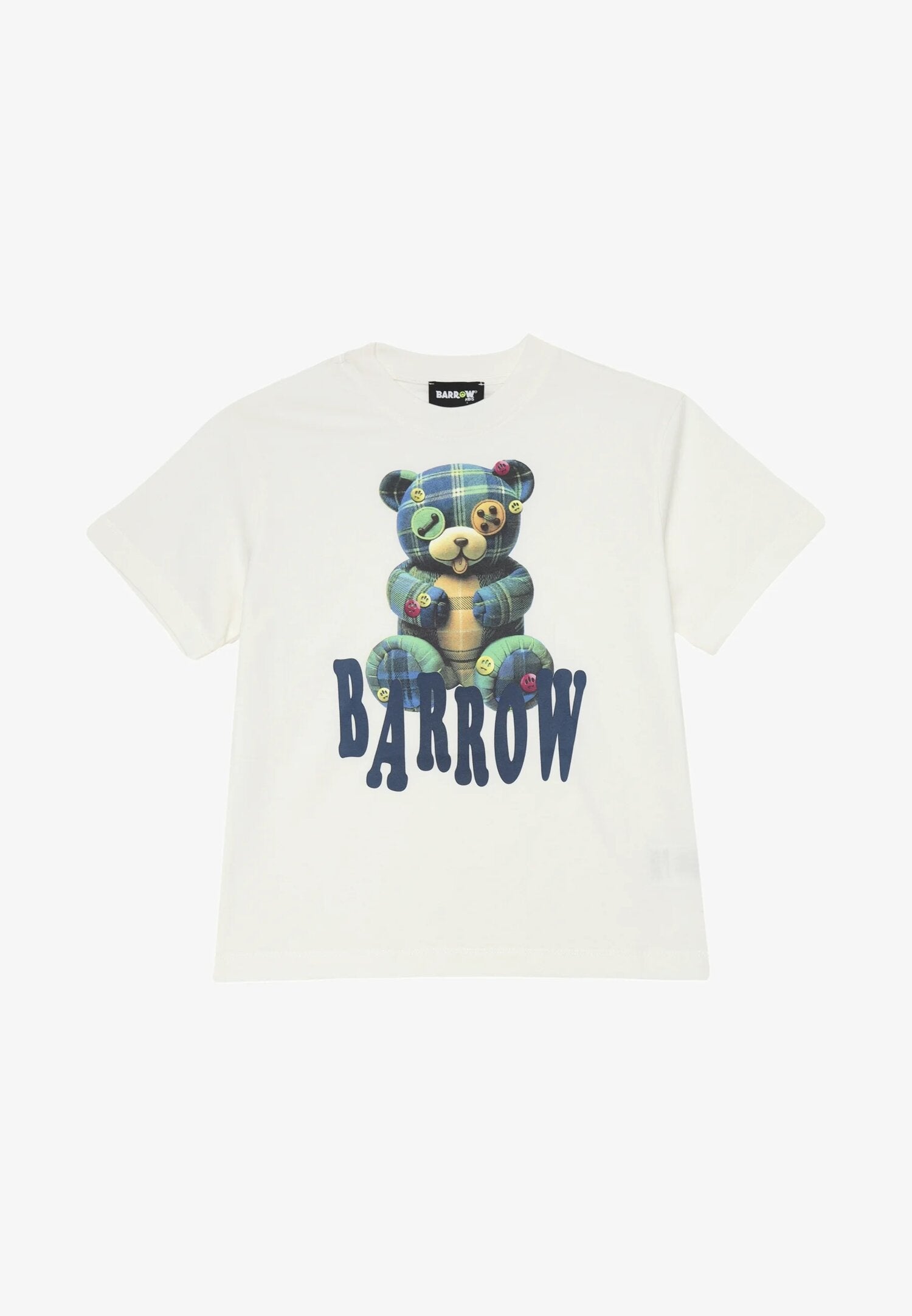 Barrow Tshirt Bianca Bambino In Cotone Maniche Corte Sportivo AI 25