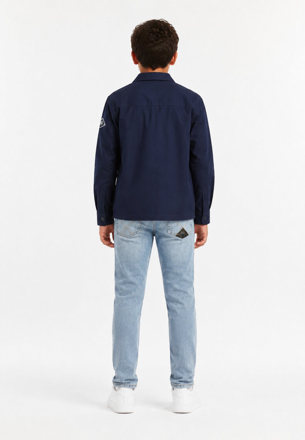 Roy Roger's Jeans Denim Chiaro Logo Roy Dietro Bambino RG149_