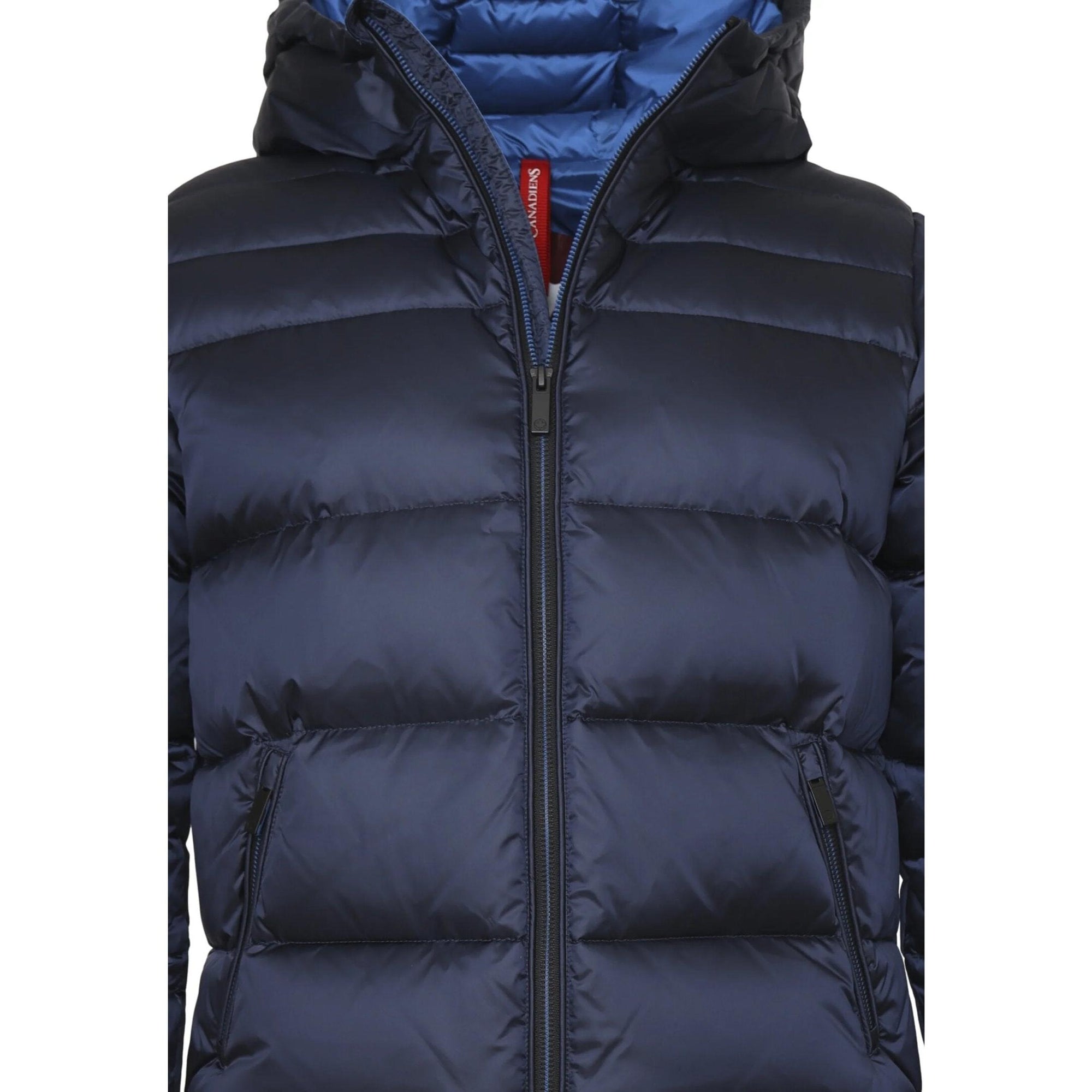 Canadiens Giubbotto Bambino Blu In Nylon Con Cappuccio Invernale AI 25