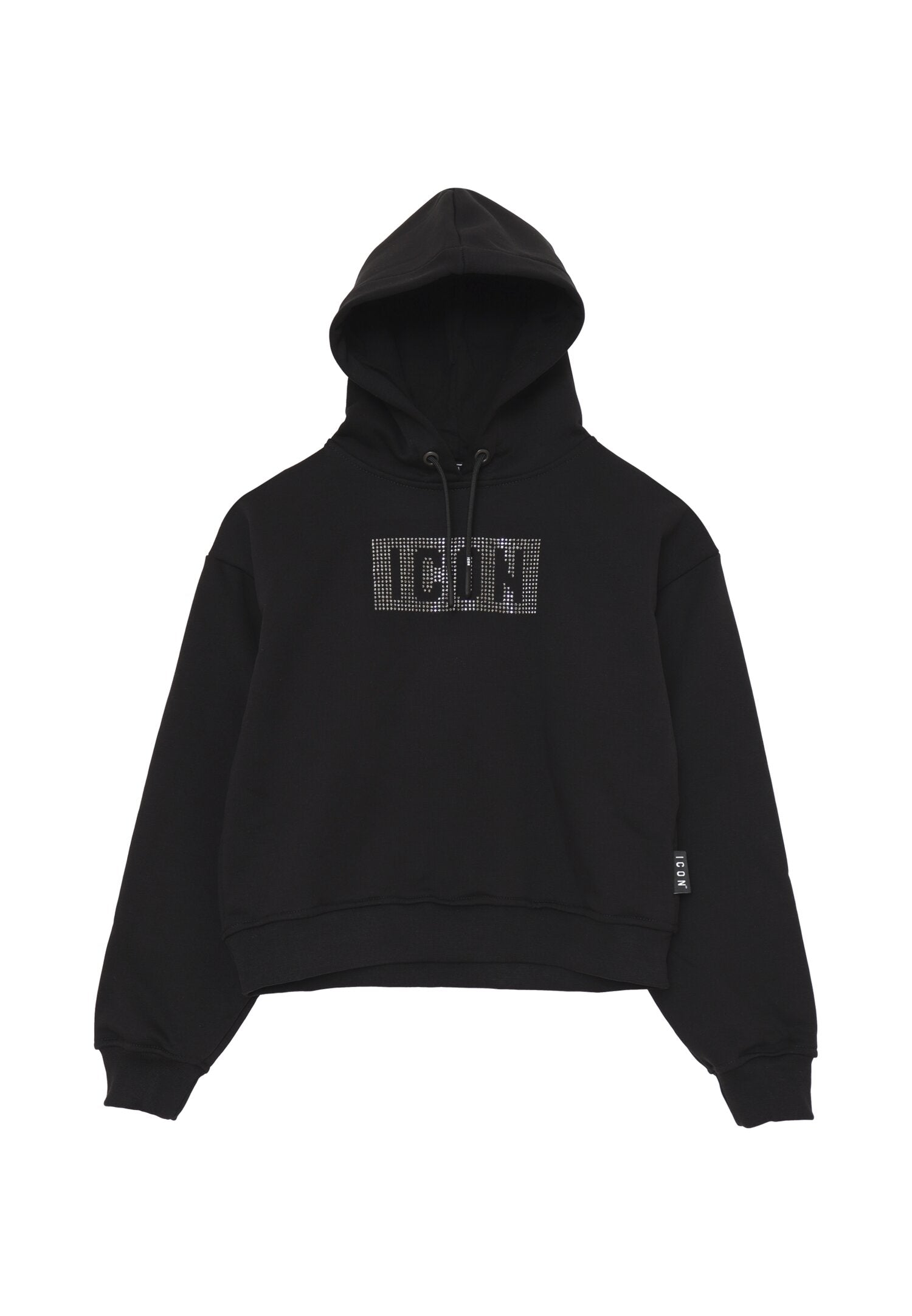 Icon Felpa Bambina In Cotone Con Cappuccio Sportivo AI25