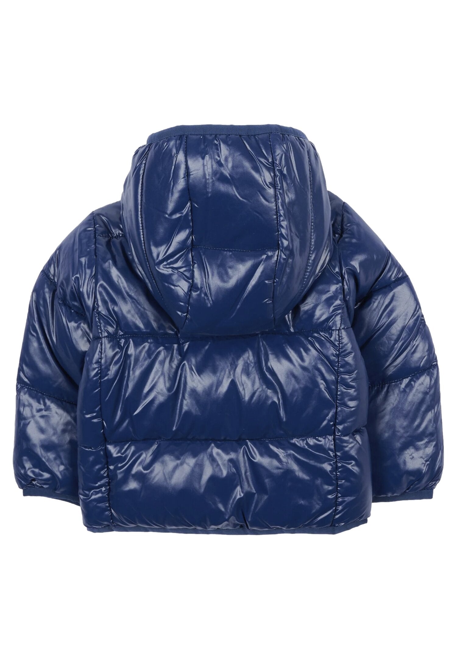 Save The Duck Giubbotto Blu Neonato In Nylon Con Cappuccio Invernale AI25