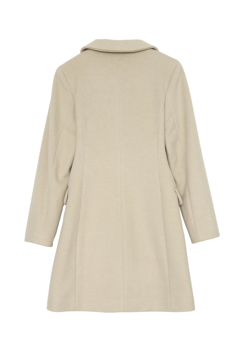 Kocca cappotto classico sabbia bambina e ragazza elegante lungo - SABBIA | CammarataMode