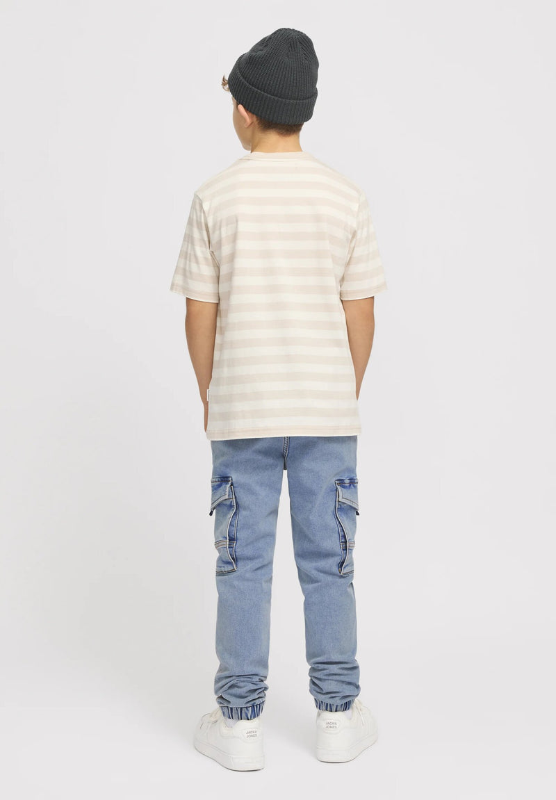 Jack &amp; Jones - Light Denim Baggy Cargo Jeans for Boys and Girls - LIGHT DENIM | CammarataMode