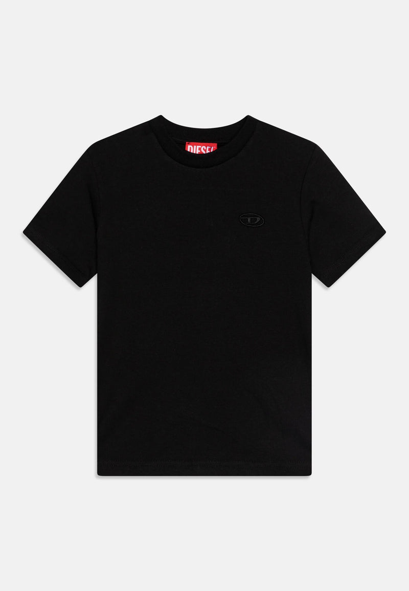 T-shirt nera Diesel bambino, Collezione primavera-estate 2025 - NERO | CammarataMode
