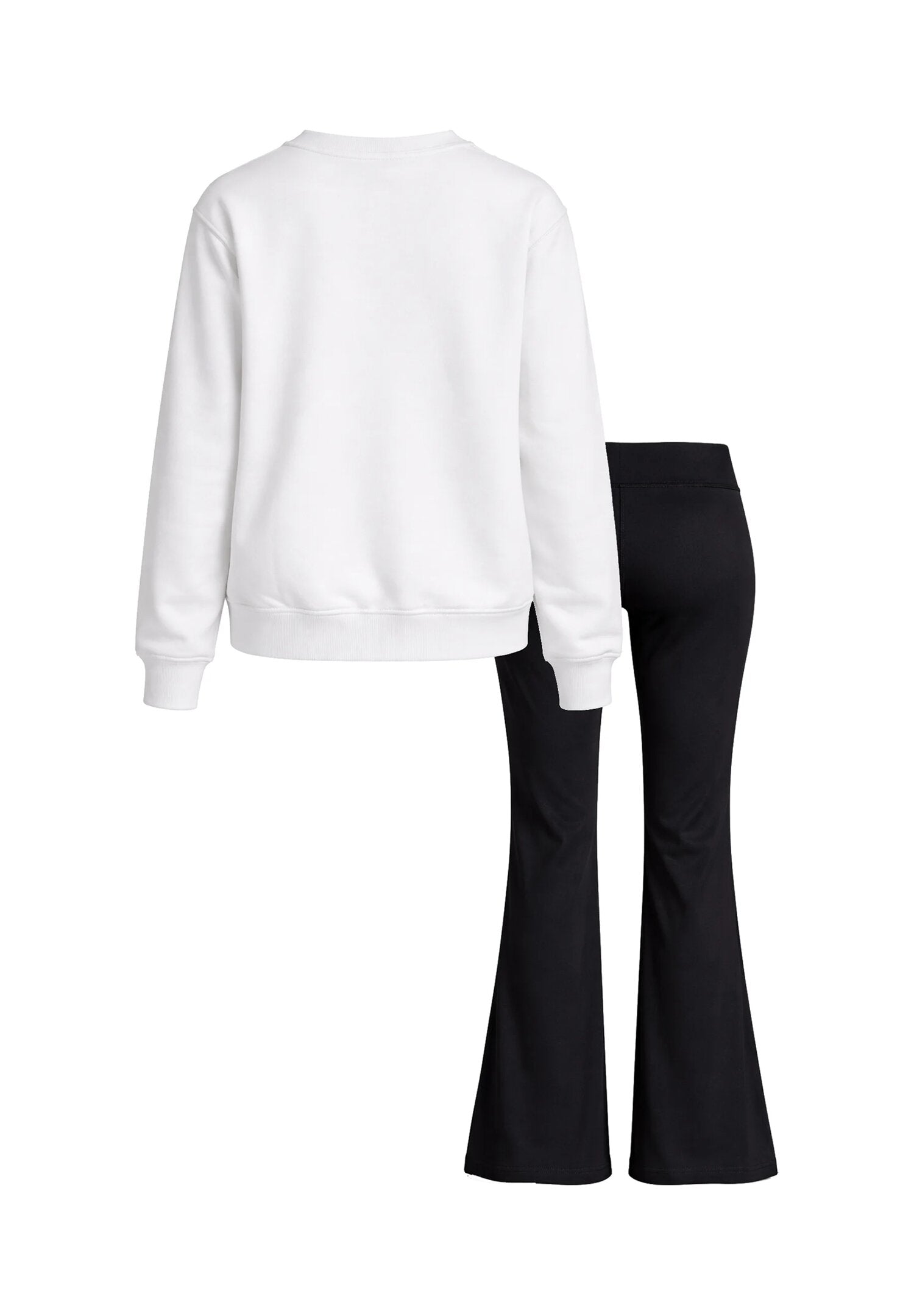 John Richmond Completo Felpa Bianca e Leggins Neri Bambina RGP26014CF_
