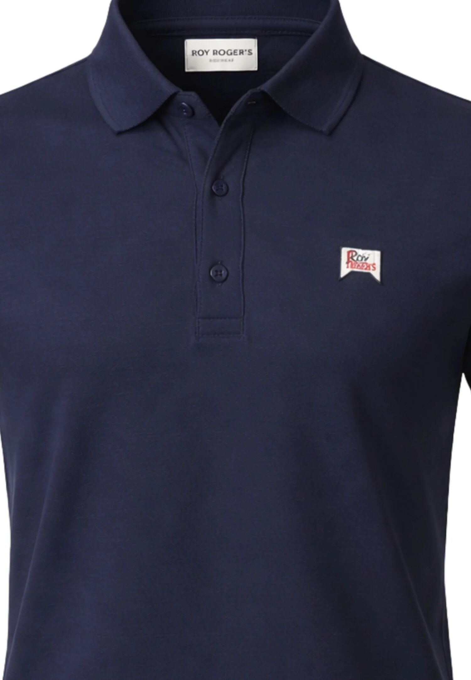 Roy Roger's Polo Blu Bambino Maniche Corte RG105_
