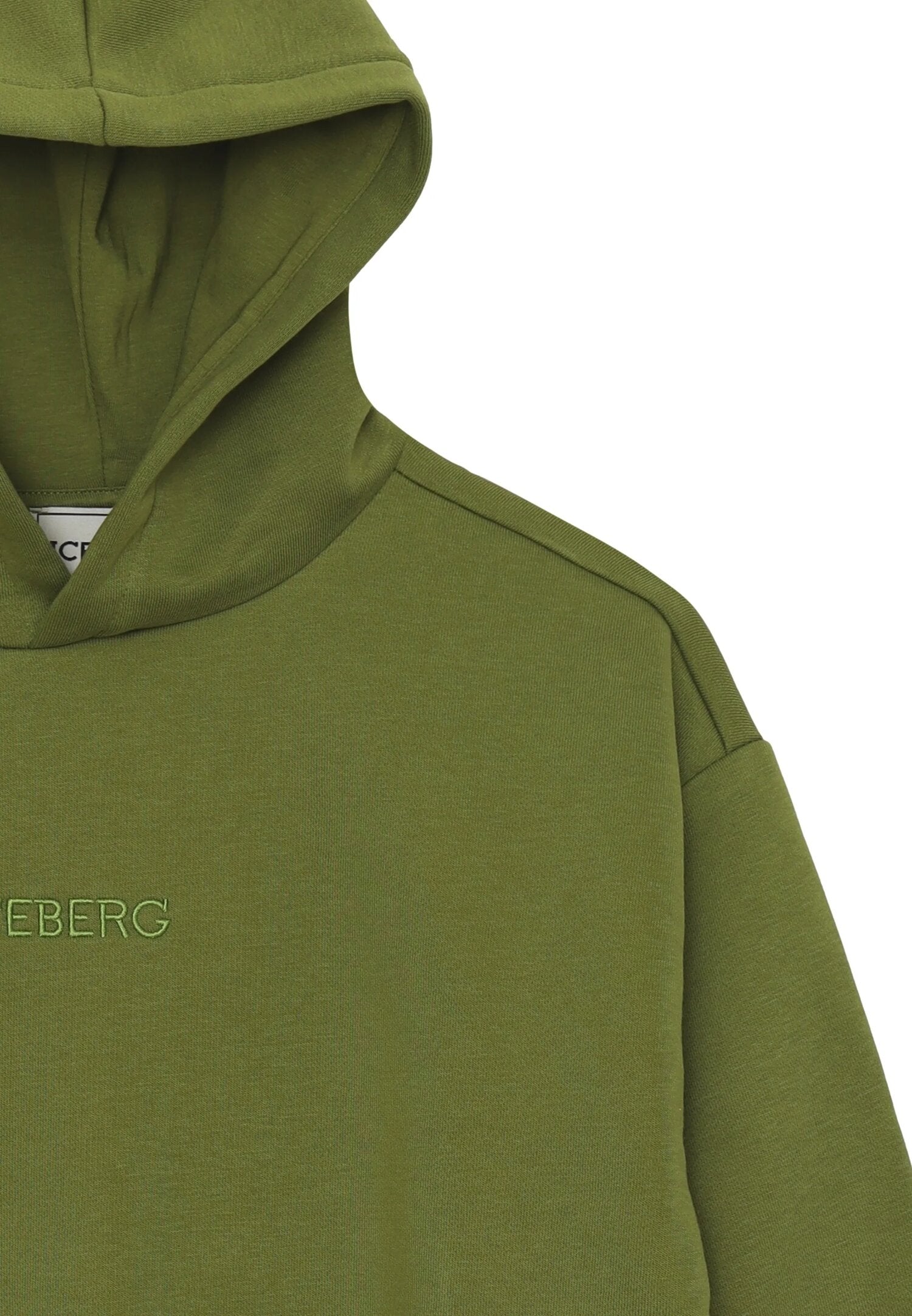 Iceberg Felpa Verde Bambino In Cotone Con Cappuccio | Stile Sportivo AI25 | CammarataMode