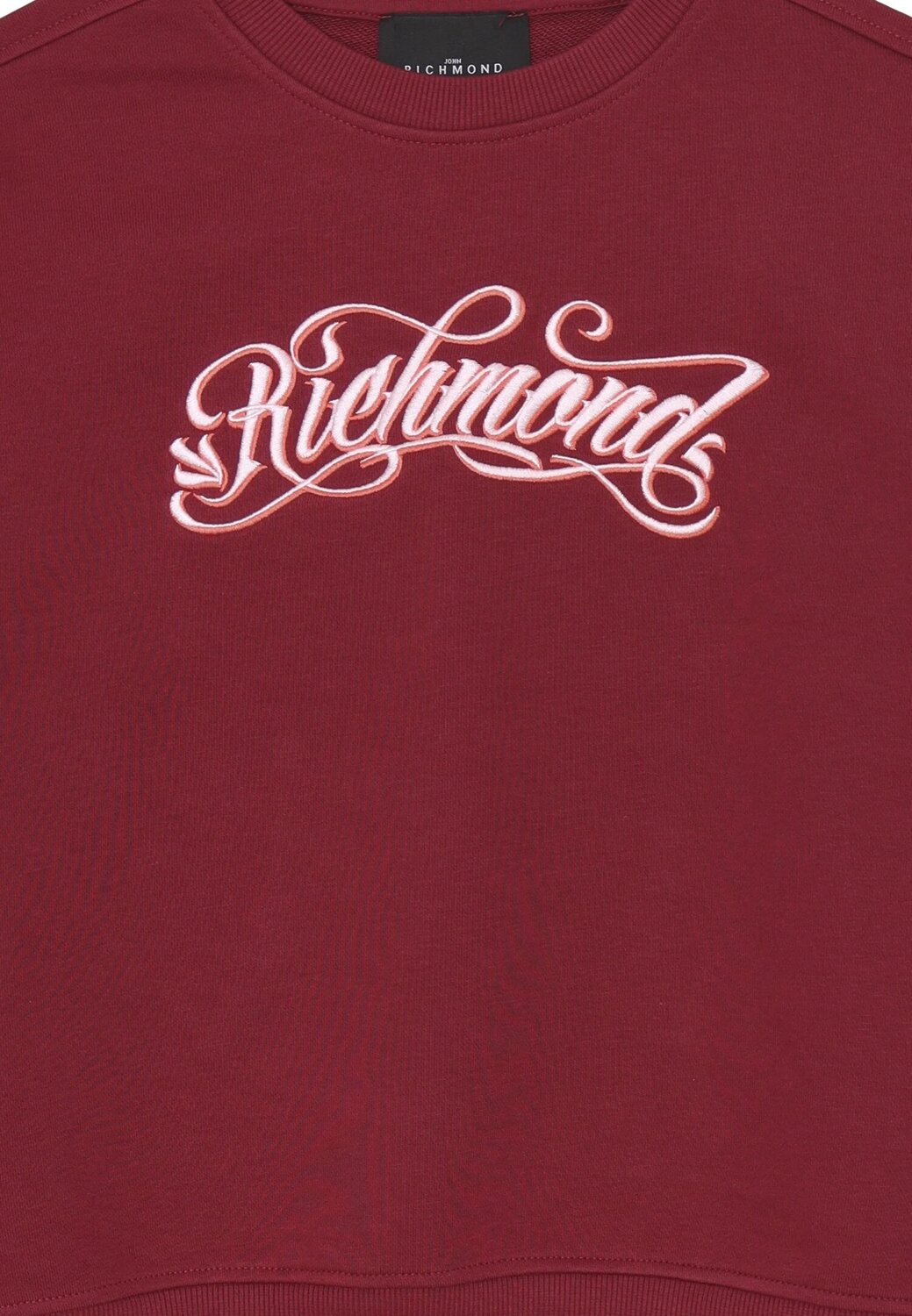 John Richmond Felpa Bambina Berry – Logo Ricamato e Stile Casual